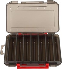 Double Sided Fishing Tackle Box Organizer Portable Lure Storage Case W/ Dividers