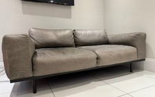 Grey Leather sofa John Lewis