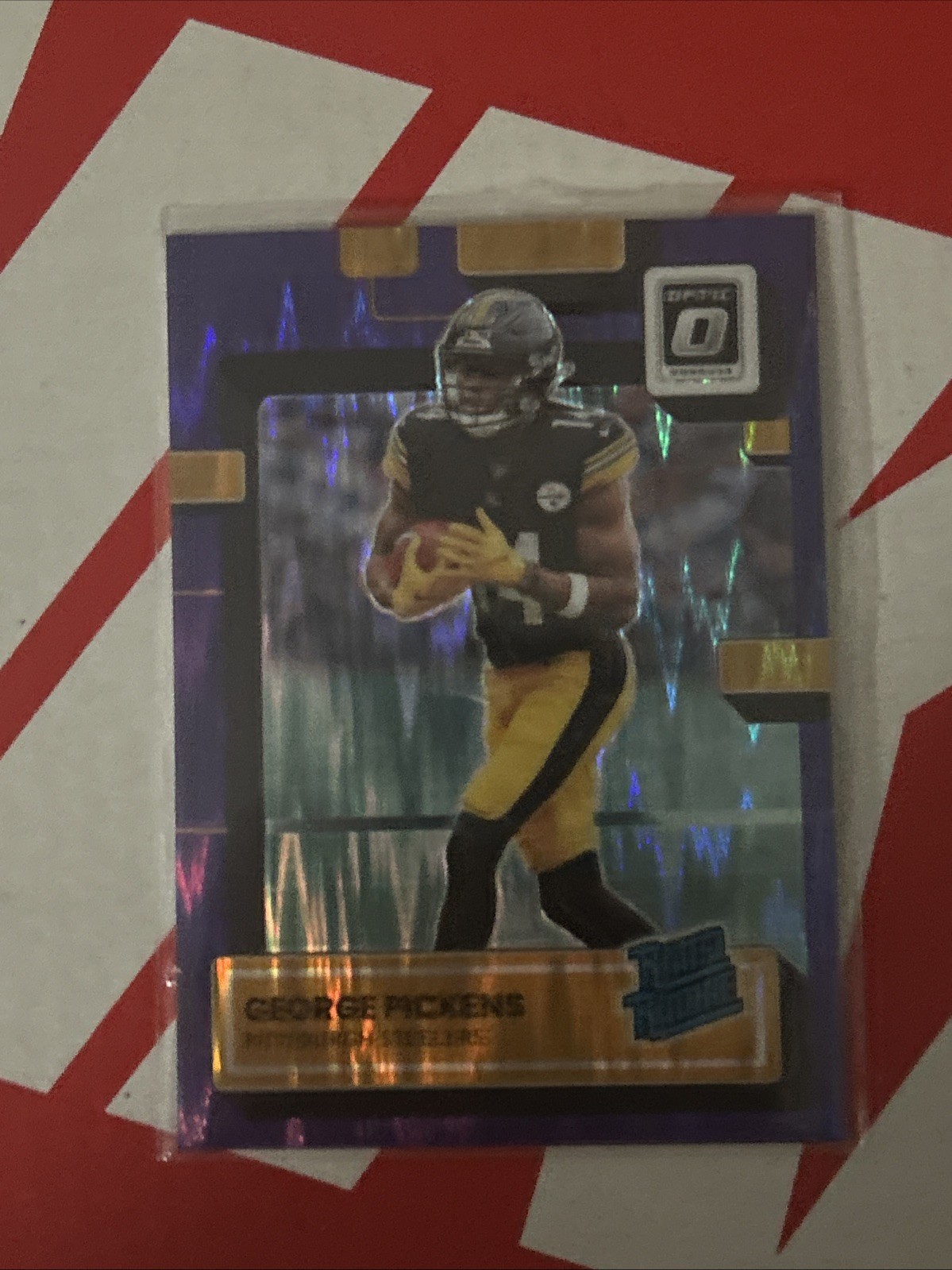 2022 Panini Donruss Optic - Rated Rookie George Pickens #223 Purple Shock  