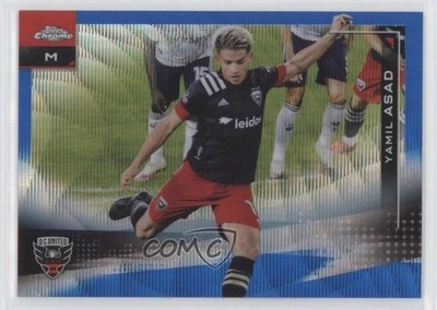 2021 Topps Chrome MLS Blue Wave Refractor 137/199 Yamil Asad #4 yf0
