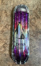 REAL Chima Ferguson 8.25” Cathedral Penguin Stained Glass Skateboard Deck NEW