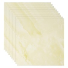 10pcs 11.8"x11.8" Peel and Stick Backsplash Marble PVC Wall Tile, Beige