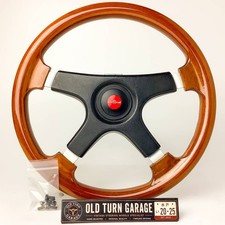 Rare Personal Fitti E4 Mahogany Wood Steering Wheel 35 Horn Button With Screws
