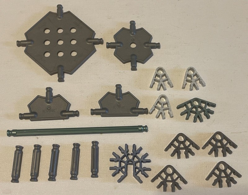 Mixed Lot of K'nex Knex Building Toy Parts Pieces Panels Rods Connectors (19)