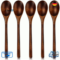 Aoosy 5Er HolzlöFfelset Japanisch Nanmu Holz SuppenlöFfel Langgr