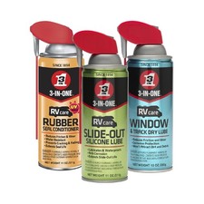 3-IN-ONE RV Care Trio Pack Includes Slide Out Lube 11 oz, Window  Track Lube