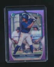MIGUEL TAMARES 2023 BOWMAN CHROME 1ST PURPLE REFRACTOR RC 029/250 #BCP-179