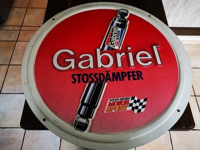 Gabriel Stossdämpfer Werbeschild 70 cm DM 3D Relief - Super RAR! Guter Zustand!