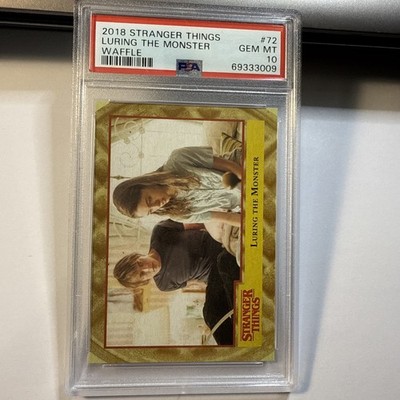 2018 Topps Stranger Things Luring The Monster Waffle #/11 Nancy +Jonathan PSA 10