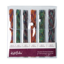 Knit Picks Mosaic 6" Double Pointed Wood Knitting Needle Set - Multiple Sizes