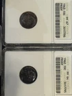 3 Proof Roosevelt Dimes Silver Graded ANACS 1963 PF 67, 1962 PF 64 , 1960 PF 66