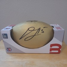 Dallas Turner Signed Gold Composite Football