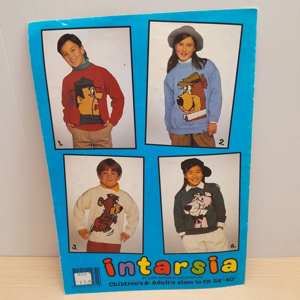 Vintage Yogi Bear & Mickey Mouse Knitting Patterns  x8 Walt Disney Pluto Donald - Image 3 of 4