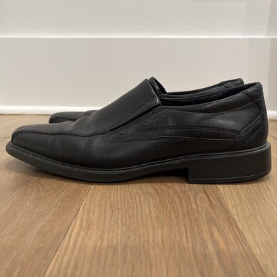 Ecco Men s Size 43 Black Leather Loafers