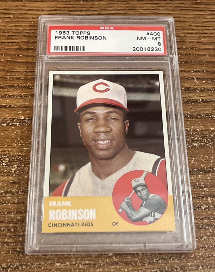 1963 TOPPS #400 FRANK ROBINSON PSA 8 NM-MT