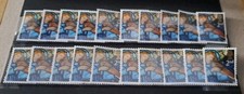 20xUnfranked 2nd Class 2009 Xmas Stamps Off Paper Without Gum FaceValue�18.20