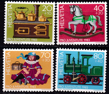 Schweiz 1983,  1260-63, MNH **,  &bdquo;Pro Juventute&ldquo;: Kinderspielzeug