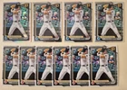 10x Lot Konnor Griffin 2024 1st Bowman Chrome Refractor Paper Draft Cards BDC-22