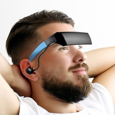 Biorate 40Hz Light and Sound Therapy Device, Wearable Gamma Light Sound Glasses