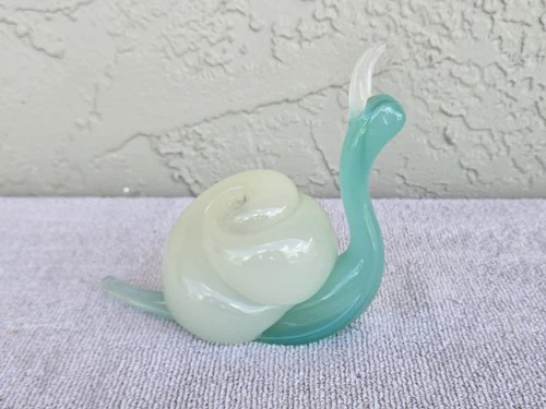 Beautiful Vintage Murano Archimede Seguso Alabastro Glass Snail
