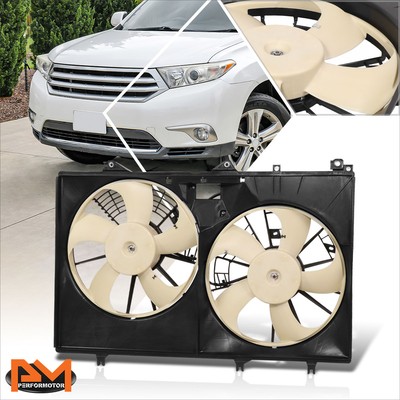 For 11-13 Toyota Highlander 3.5L Hybrid OE Style Radiator Cooling Fan Assembly