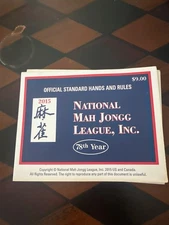 2015 National Mah Jongg Large Print League Card/Rule