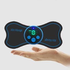 Portable Mini Electric Neck Massager Cervical Massage Stimulator Pain Relief Kit