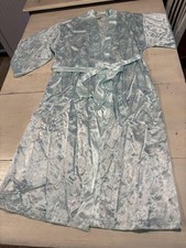 VINTAGE Inner Most Robe Womens Medium Satin Floral Kimono Made USA Sears 90s