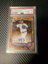 2025 Bowman Chrome Sapphire Wilfri De La Cruz Auto /25 PSA 10 #CSPA-WD
