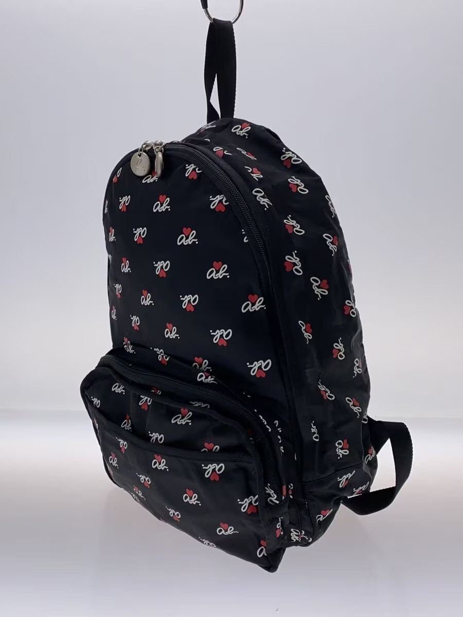 agnes b. backpack -- black all-over pattern - image 2