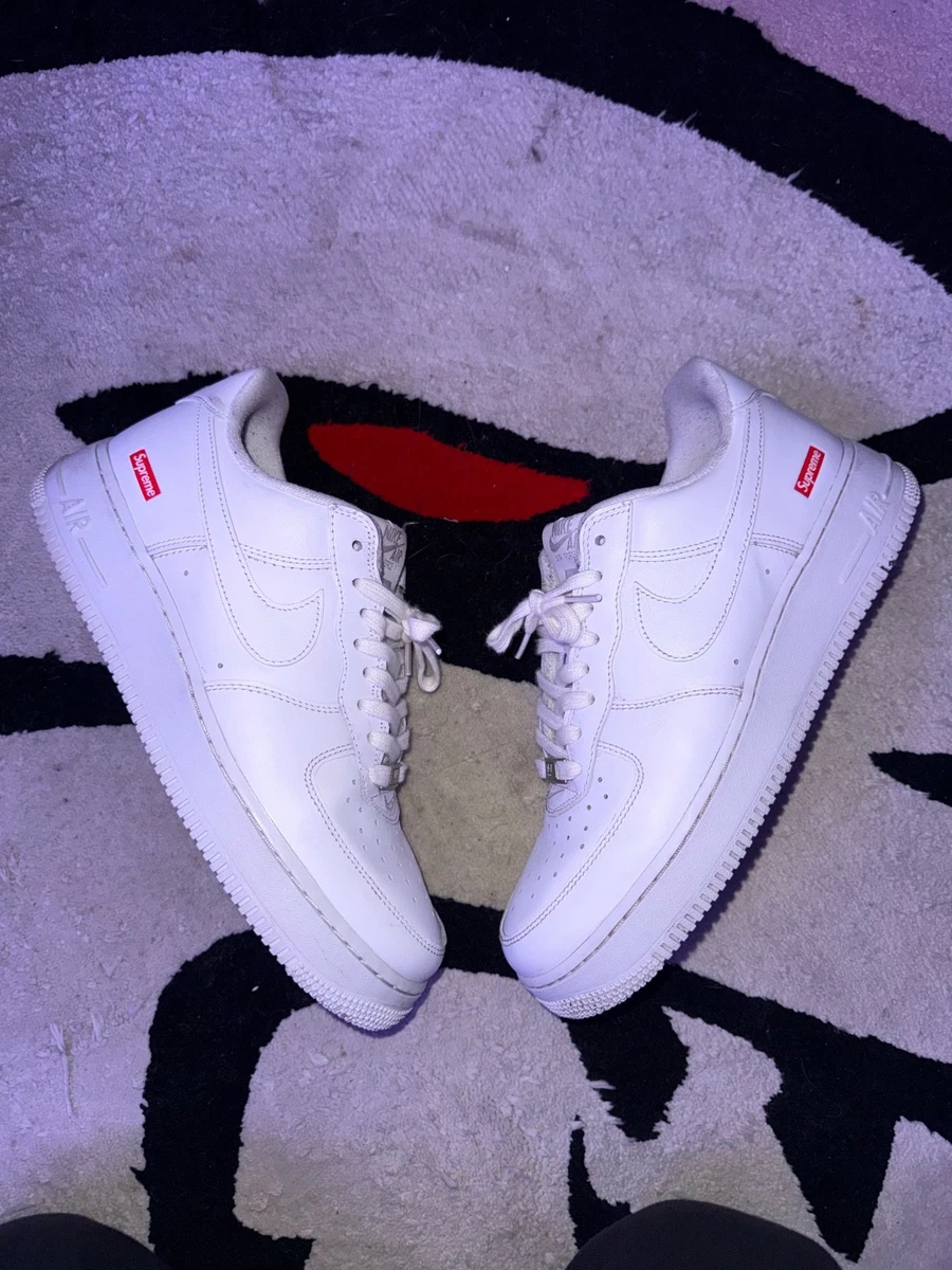 Nike Air Force 1 Supreme White | eBay