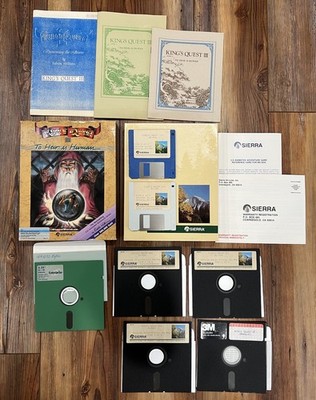Kings Quest III To Heir Is Human PC IBM Tandy DOS 3.5 & 5.25'' BIG BOX SRL-117
