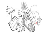 Keilrippenriemen Original Fiat Punto 1.7 DS 46462949
