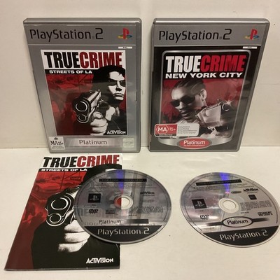 True Crime New York City + Streets of LA PS2 PlayStation 2 PAL - VGC - Free Post