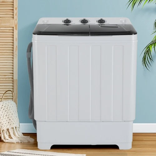 2-in-1 Mini Washer Portable Washing Machine 30Lb Twin Tub Washer Home, Apartment