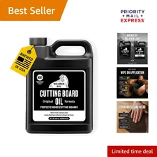 32 oz Jug of Food-Safe Cutting Board Oil - Revitalize Your Kitchen Tools