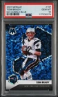 2021 Mosaic Football Tom Brady No Huddle Blue 45/75 Card #137 Graded PSA 10
