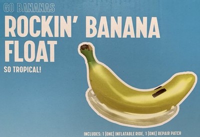 NEW Rockin' Banana 52in 3D Inflatable Swimming Pool/Lake Rideable Float