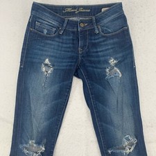 Mavi Jeans Lindy Low Rise Skinny Womens Distr...