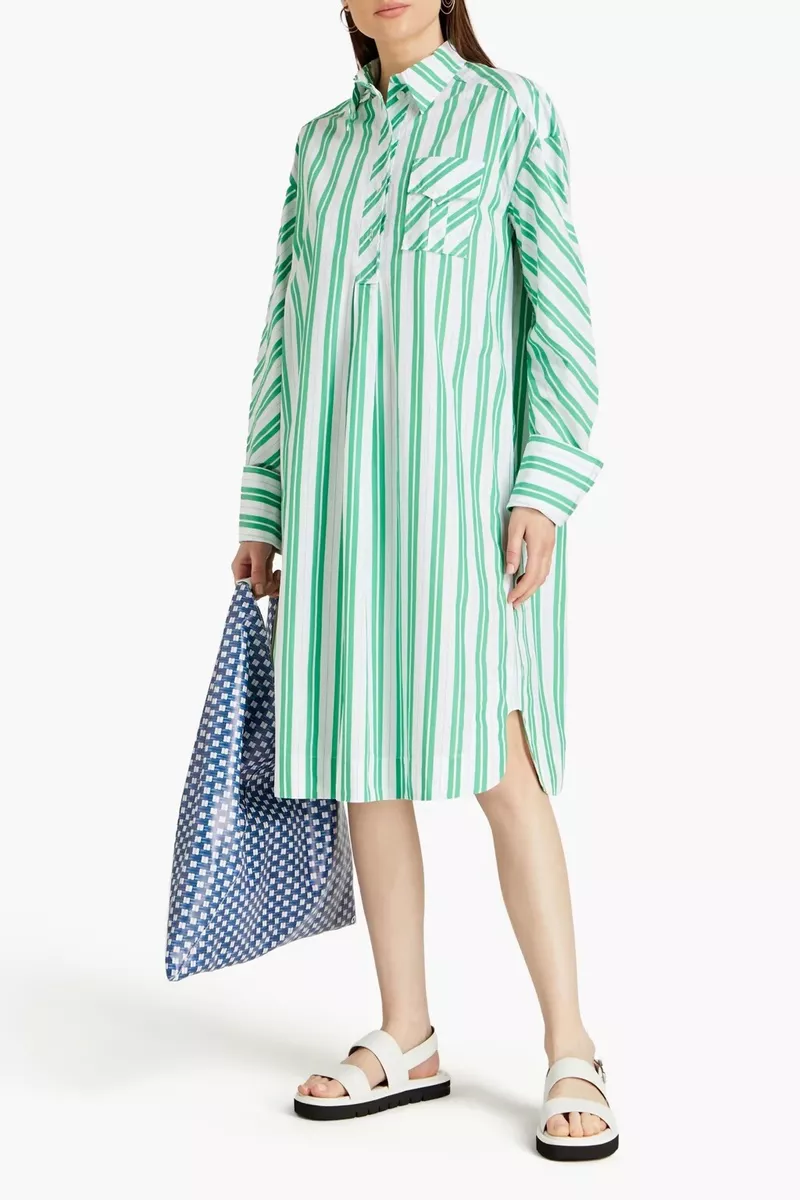 Ganni striped cheap dress