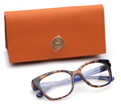 New Tory Burch TY 2079 1683 Blue Tortoise Eyeglasses Frame 51-16-135 B40mm 