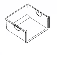 Schublade Oben Liebherr 9791156 Gefrierkasten FüR Gefrierschrank KüHlgefrier