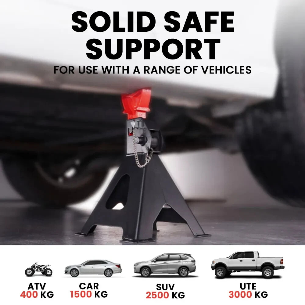 TREX 4000KG Automotive Car Jack Axle Stands, 2 Pieces eBay