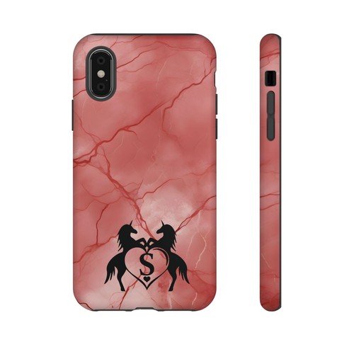 Pink Marble Phone Case For iPhone and Samsung Custom Unicorn Monogram - Picture 67 of 114