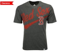NEW 30 MAJESTIC MLB Boston Red Sox Super Script "Roll w The Punches" T-Shirt