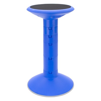 Storex Wiggle Stool, Non-Slip Base, Adjustable Height Blue 12''-24'' Height