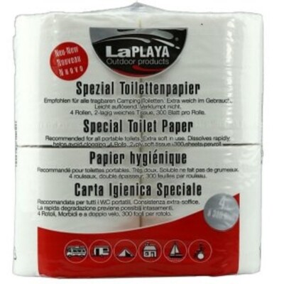 Toilettenpapier 12 Rollen (3x4er Pack) La Playa für Camping Toilette SUPER PREIS