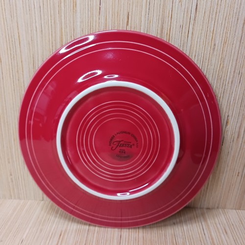 Set of 3 Fiesta Ware Scarlet Red Dinner, Salad and Saucer Plates Replacement - Picture 7 of 13