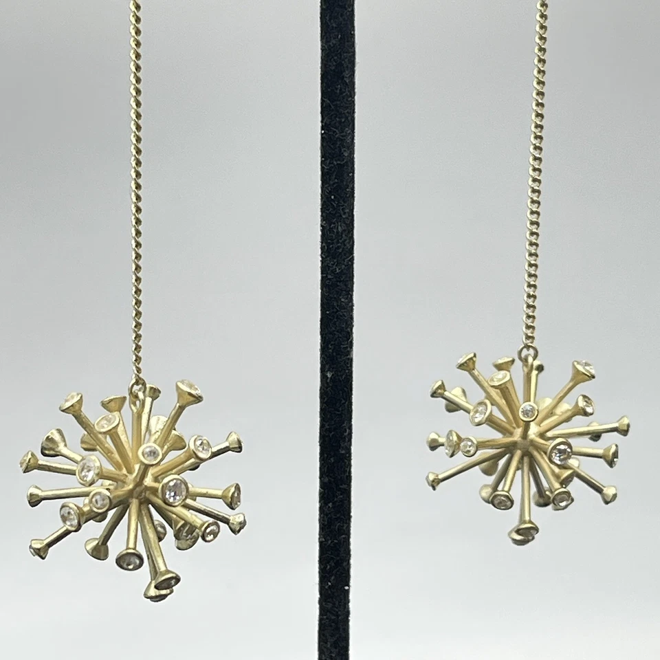 Pendientes colgantes Kendra Scott Chandelier circonita cúbica Pom fuegos artificiales 3" Foto 2 de 4