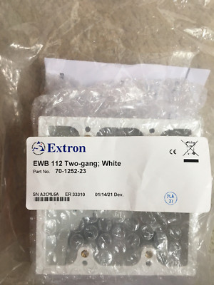 Extron External Wall Box 2G EWB 112 Two-Gang White 70-1252-23